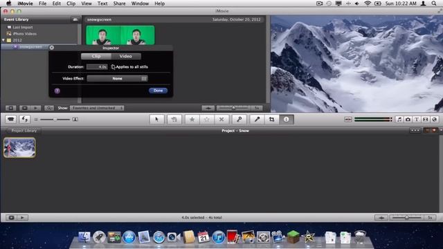 How to Chroma-Key in iMovie '11 (Mac) смотреть онлайн