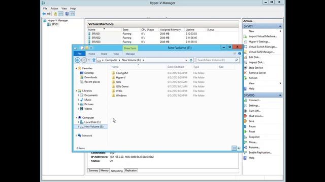 Windows Server 2012 - Hyper-V - Criando Disco Tamanho Variavel - Analisando Alocacao смотреть онлайн