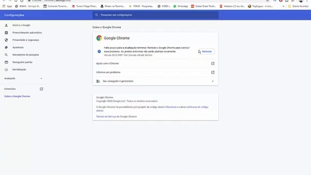 Como atualizar o Google Chrome 8.1 2020 !! смотреть онлайн
