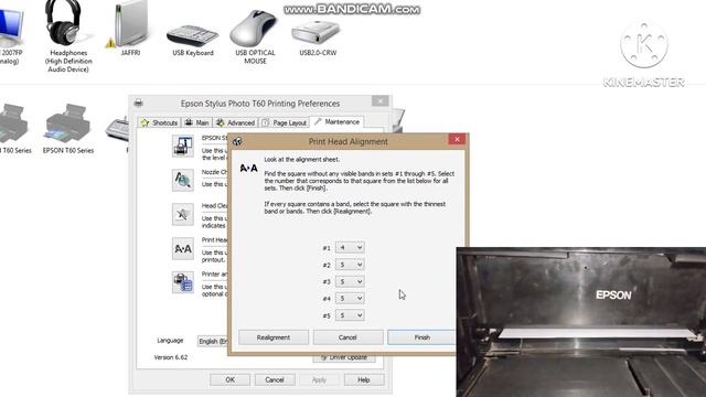 Print Head Alignment Epson