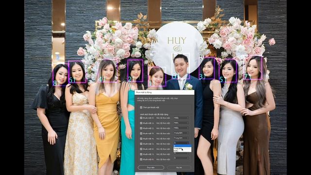 Chức năng làm thon mặt tất cả mọi người trong ảnh khá đơn giản với Panel DL Retouch AI 2022 смотреть онлайн