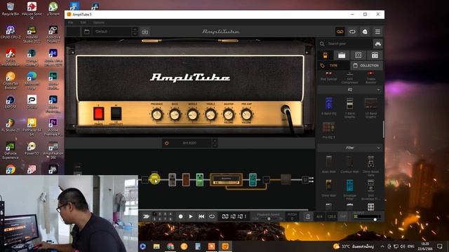 ปรับเอฟเฟคกีตาร์ในคอมยังไง Amplitube 5 ( ตามคำขอครับ) смотреть онлайн