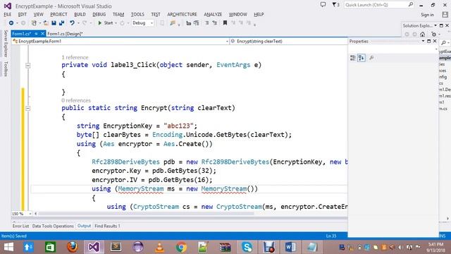 C# Tutorial Encrypt and Decrypt a String смотреть онлайн