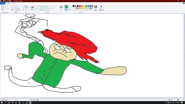 Drawing Kakyoin In windows ten paint! смотреть онлайн