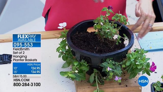 FieldSmith 2pack of 15" Ultimate Hanging Planter Baskets смотреть онлайн