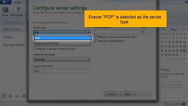 Configuring a POP email account in Windows Live Mail? смотреть онлайн