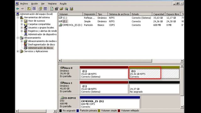 Implementación de RAID 1 - Windows Server 2003 смотреть онлайн