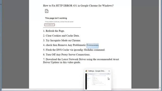 Fix HTTP ERROR 431 in Google Chrome for Windows смотреть онлайн