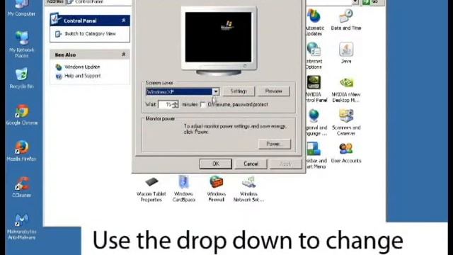 How to change the screensaver in Windows XP смотреть онлайн