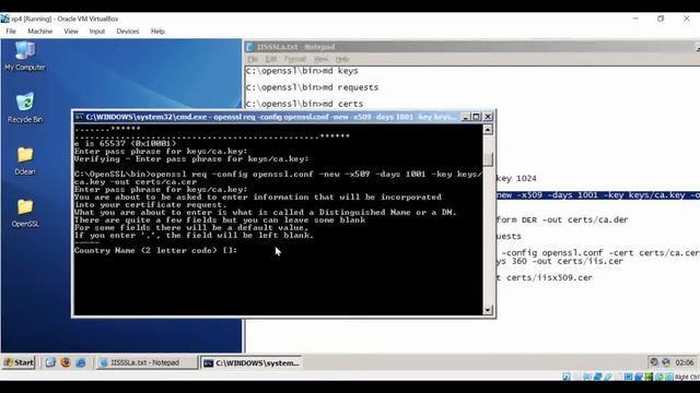 Creating a Self Signed Certificate using OpenSSL with Microsoft Internet Information Services смотреть онлайн