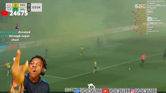 IShowSpeed react to ronaldo goals vs Al ahli смотреть онлайн