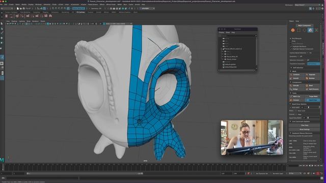 Part 25 Retopology 8 - eye sockets, neck смотреть онлайн