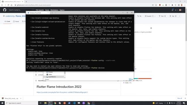 Run Flutter Code on Android, Desktop, Web - For Flame Tutorial смотреть онлайн