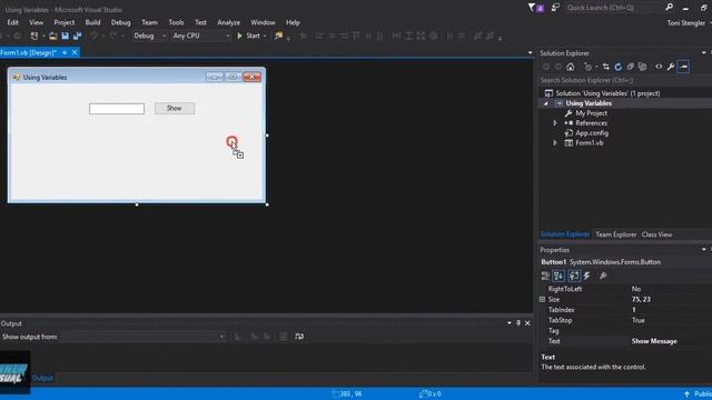 Using Variables | VS | 2017 смотреть онлайн