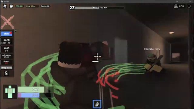 I knocked him out of the window while my teammate snapped my neck l ROBLOX Criminality смотреть онлайн