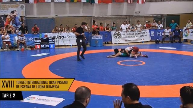 Emese Barka [HUN] Alejandra Romero [MEX] Final 57 Kgs GP España смотреть онлайн