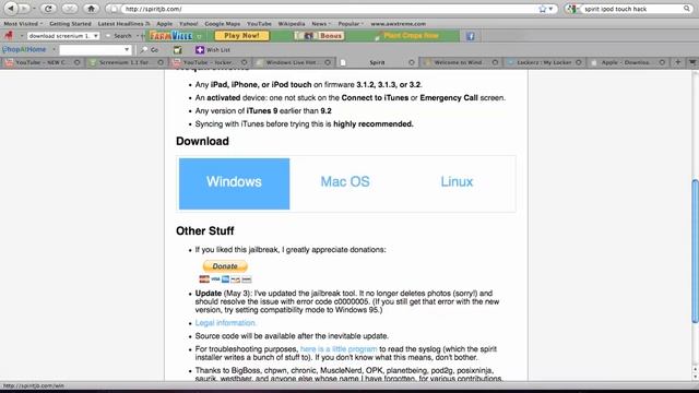 ipod touch/iphone jailbreak for versions 3.1.2 and 3.1.3 смотреть онлайн