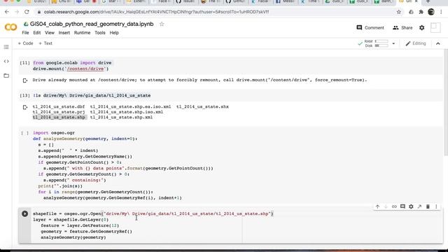 GIS 04 colab python read geometry data смотреть онлайн