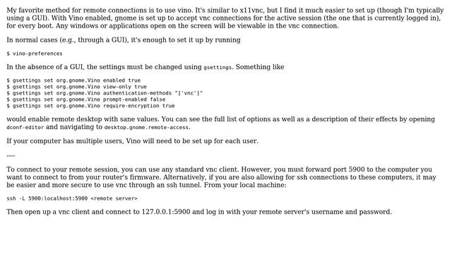 Unix & Linux: Enable remote desktop for Gnome from command line? (4 Solutions!!) смотреть онлайн