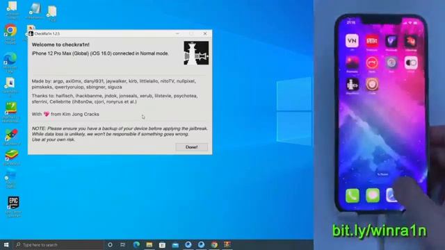 Jailbreak On IOS 15 - 16 CheckRa1n Windows Beta!
