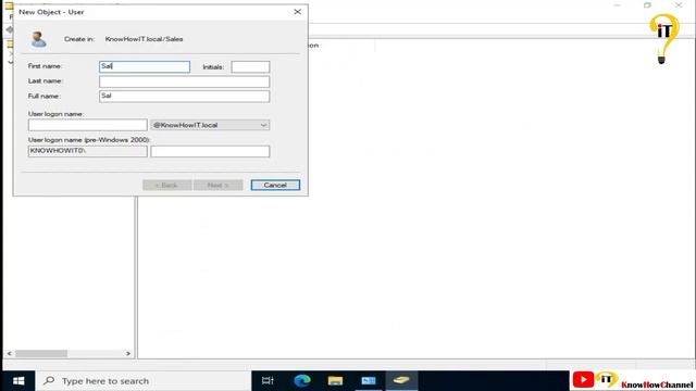 #windowsserver #activedirectory Create New User смотреть онлайн