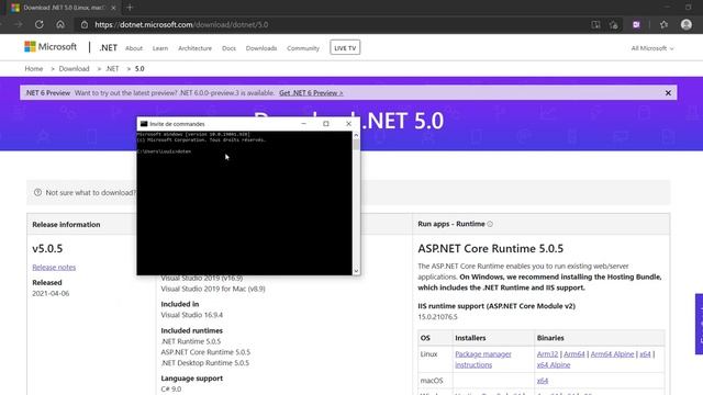 59 | Installer DotNet framework 5.0 ou supérieur смотреть онлайн