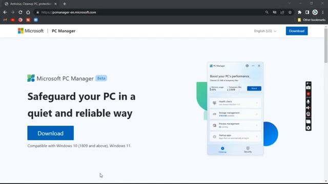 Using The Brand New Microsoft's PC Manager to speed up the PC смотреть онлайн
