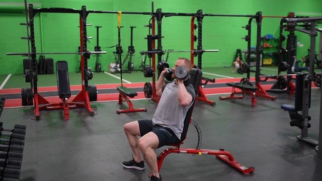 Exercise Demo: Seated Dumbbell Shoulder Press смотреть онлайн