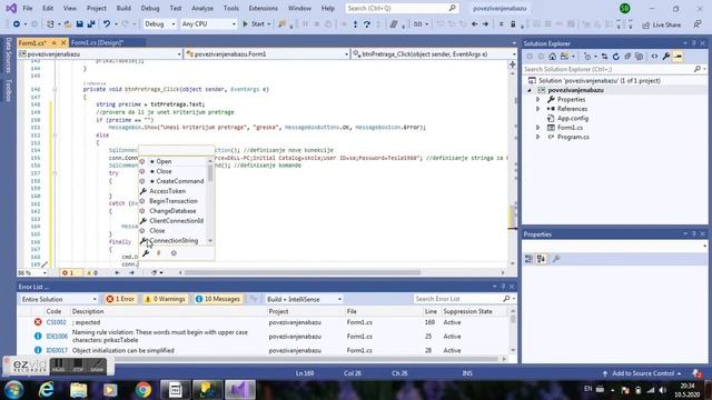 Windows Forms+SQL:Pretraga tabele смотреть онлайн