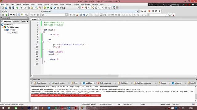 Do while Loop C programming or Changing console Color background and font смотреть онлайн