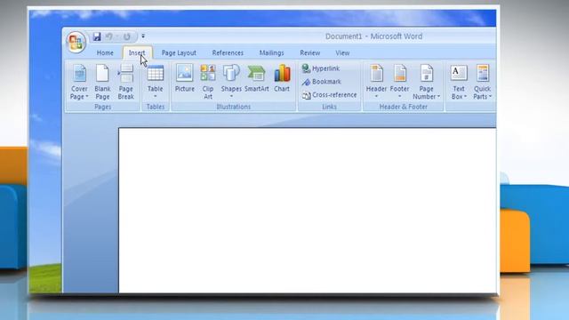 Microsoft® Word 2007: How to insert a picture from a file in Windows® XP? смотреть онлайн