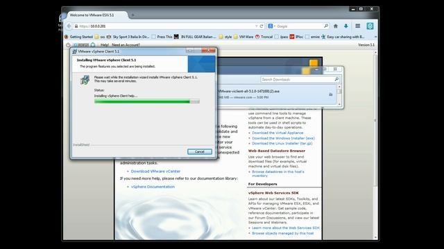 Installing VMware vSphere Client смотреть онлайн