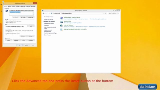 Reset Internet Explorer via Control Panel смотреть онлайн