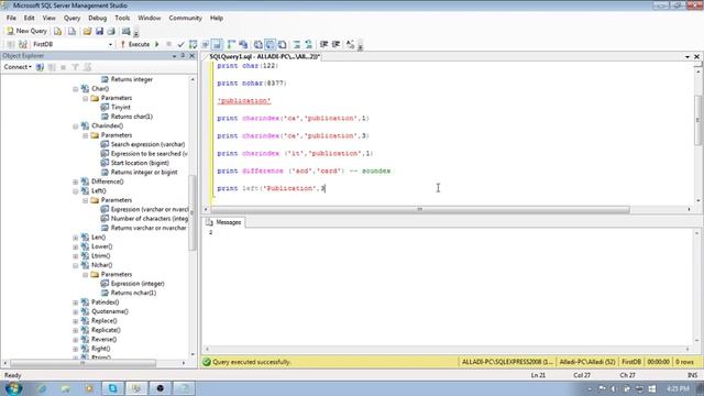 Database Training - Tsql Functions смотреть онлайн