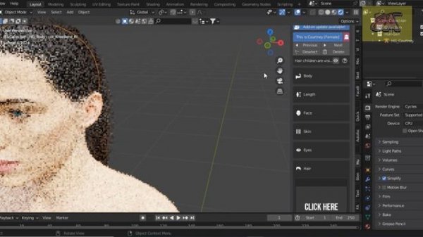 Create A female Character with Human Generator V3 in Blender : Human Generator Blender Tutorial