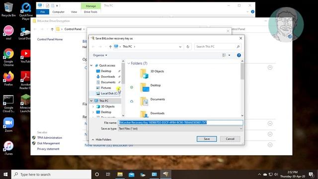 How To Backup BitLocker Recovery Key in Windows 10 смотреть онлайн