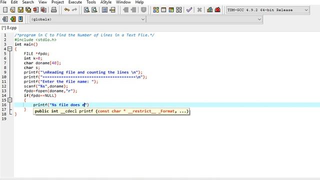 program in C to find the number of lines in a Text File смотреть онлайн