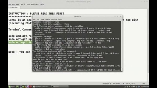 Install CDEmu (Virtual CD/DVD) Drive in Linux Mint / Ubuntu
