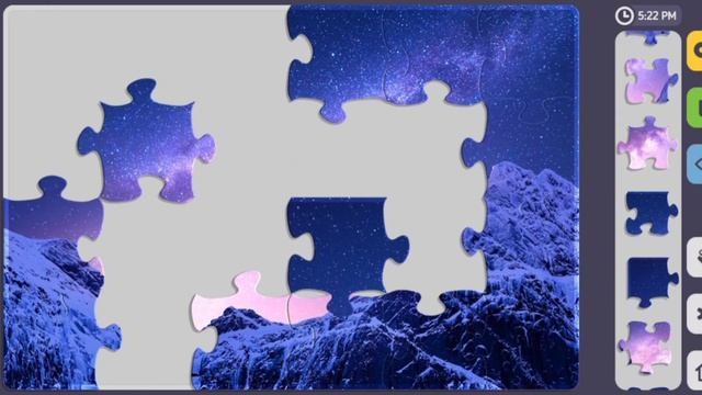 Relax Puzzles. Mountain Starlight View. смотреть онлайн