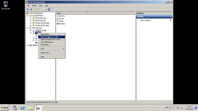 Flyt printserver rolle fra Windows Server 2003 til Windows Server 2008 смотреть онлайн