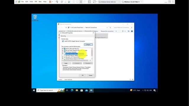 How to set an Ip address on Windows Server 2022 смотреть онлайн