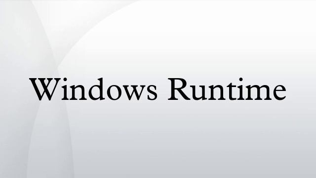 Windows Runtime смотреть онлайн