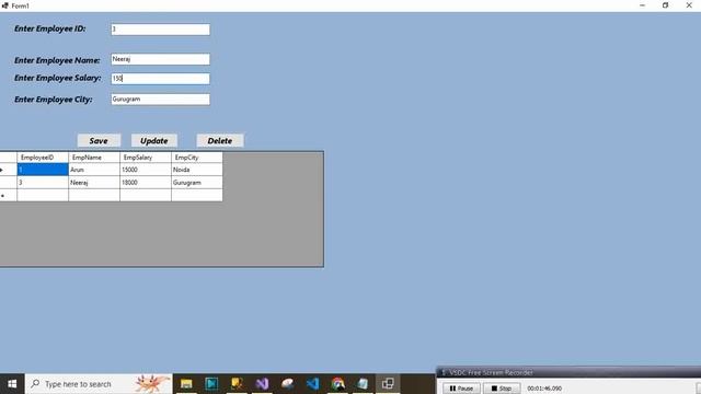 Day-49) Part-6| Last part of Crud Operation using window Form C# in .Net Core in Hindi смотреть онлайн