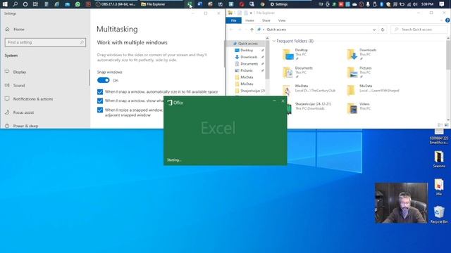 How To Split Your Screen in Windows 10 For Multi-Tasking (Snapping Feature) - Learn with Sharjeel смотреть онлайн
