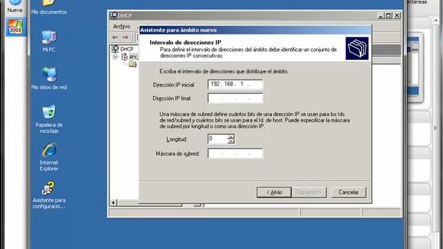 Practica 6 InstalaciÃ³n y ConfiguraciÃ³n Del Servicio DHCP En Windows 2003 смотреть онлайн