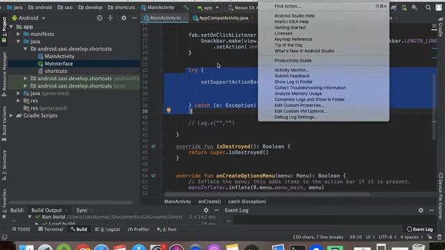 Android Studio Use full shortcuts for mac users смотреть онлайн