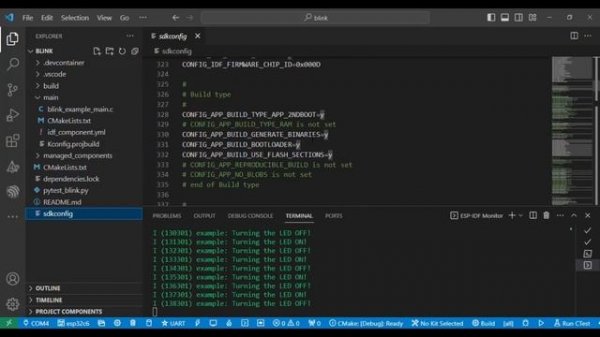 ESP32-C6 - Led Blink with ESP-IDF