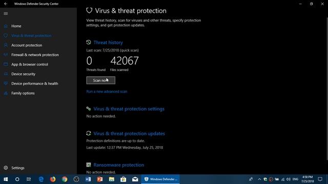 Fixit Windows 10 April 2018 update How to check if you have any viruses in Windows Defender смотреть онлайн