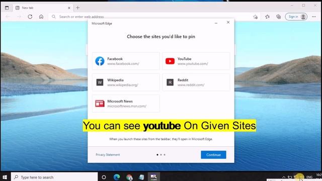 How To Pin YOUTUBE to Windows 10 Taskbar | Direct Access Youtube | Microsoft Edge смотреть онлайн