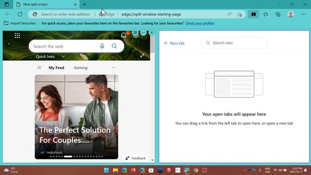 NEW Mcirosoft Edge SPLIT SCREEN How to turn on and use смотреть онлайн